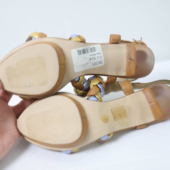 Farylrobin Tan and Gold Braided Heels - Picture 4 of 8